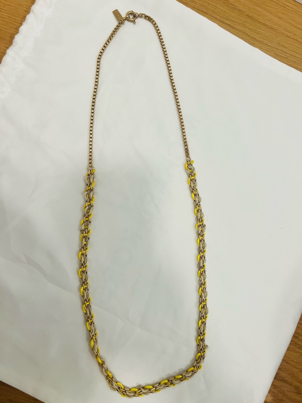 Madewell 1937 Gold and Yellow Chain Link Long Necklace
